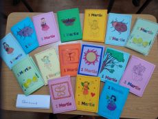 Martisoare pentru mame - clasa I - clasa a V-a - clasa a VI-a A - clasa a VI-a B